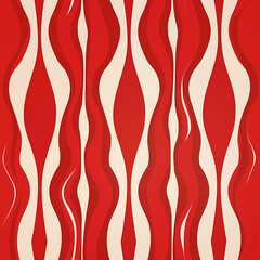 Naklejka na ściany i meble seamless pattern with red ribbons
