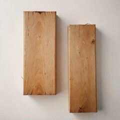 wooden shelves
