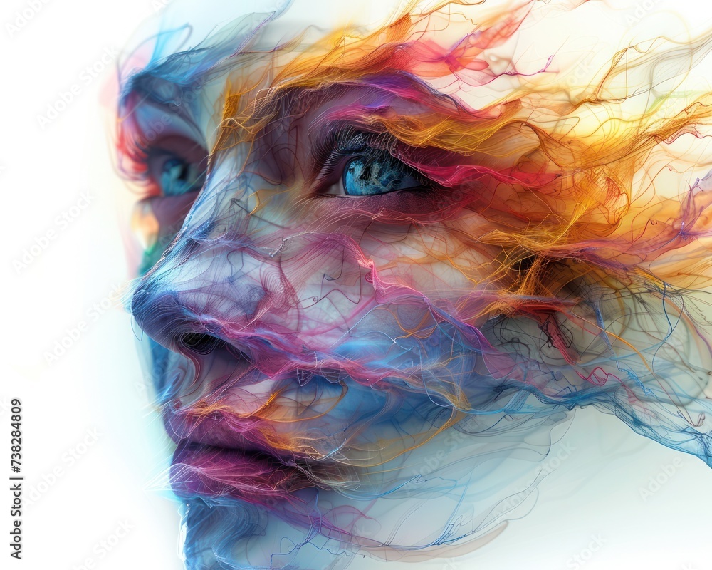 Poster generative adversarial networks, ai creating art - abstract, digital masterpiece