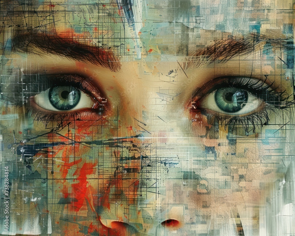 Poster generative adversarial networks, ai creating art - abstract, digital masterpiece