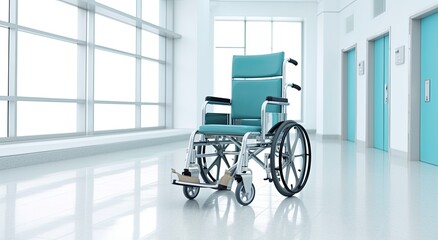 Fototapeta na wymiar wheel chair at hospital
