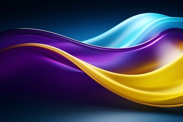 Obraz premium Surrealism background with multicolor and white curve line neon effect