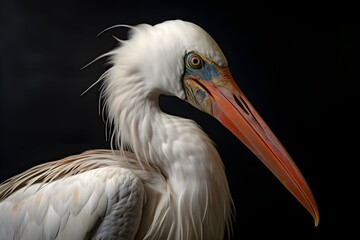 Fototapeta premium Seraphic Serenity: A Close-Up View of the Ivory.