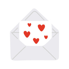 Vector illustration cute doodle letter for digital stamp,greeting card,sticker,icon, design