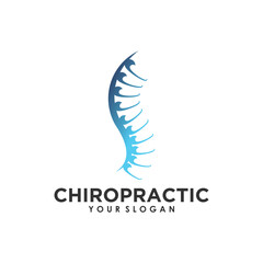Obraz premium Chiropractic spine logo design with premium concept
