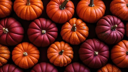 The background of many pumpkins is in Maroon color