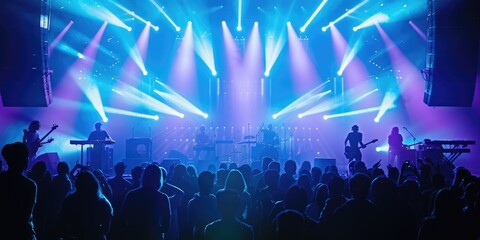 AI-controlled lighting and visual effects on a live concert