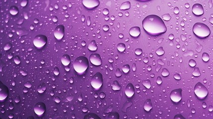  The background of raindrops is in Violet color.