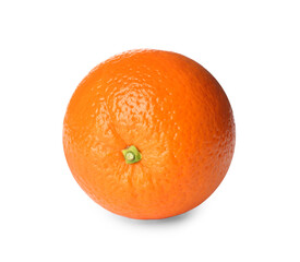 Delicious fresh ripe orange isolated on white