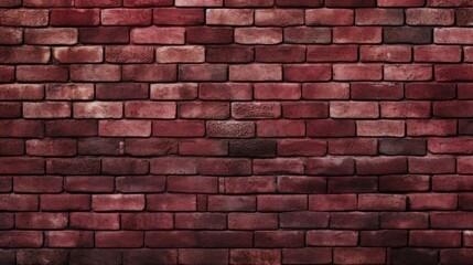 Obraz premium The background of the brick wall is in Burgundy color
