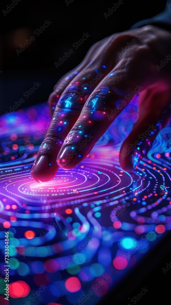 Poster innovative gesture control interface for mobile apps, enhancing ux with intuitive movements