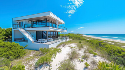 Discover the ultimate beach retreat in these enchanting sand dune homes designed to harmonize with the surrounding landscape and create a true sanctuary away from the hustle