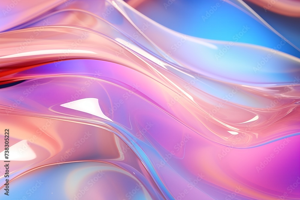 Poster abstract flowing colors background with smooth waves