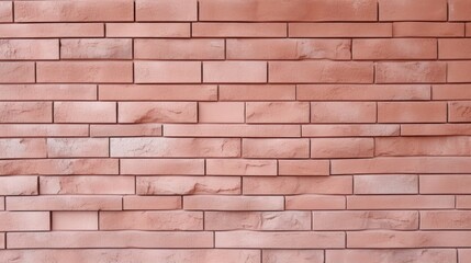 Fototapeta premium The background of the brick wall is in Peach color