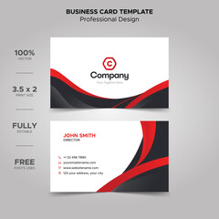 Naklejka na ściany i meble Double-sided creative business card template. Portrait and landscape orientation. Horizontal and vertical layout. Vector illustration
