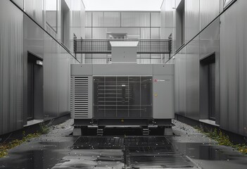 Air source heat pump, Sustainable and clean energy at home.