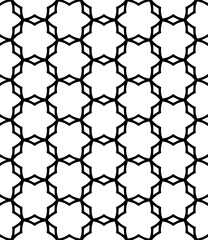 Fototapeta premium Black seamless abstract pattern. Overlay for background and backdrop. Ornamental design. PNG graphic illustration with transparent background.