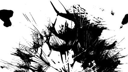 Rustic grunge texture with grain and stains. Abstract noise background. PNG graphic illustration with transparent background.