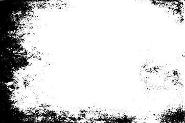 Fototapeta premium Rustic grunge texture with grain and stains. Abstract noise background. PNG graphic illustration with transparent background.