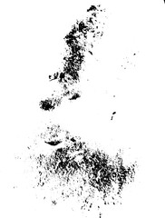 Rustic grunge texture with grain and stains. Abstract noise background. PNG graphic illustration with transparent background.