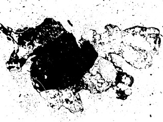 Rustic grunge texture with grain and stains. Abstract noise background. PNG graphic illustration with transparent background.