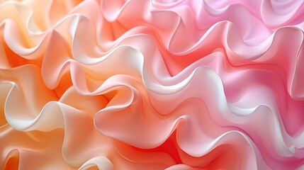 Obraz premium Abstract wallpaper of a pink and orange and peach fuzz pantone gradient. Mesmerizing masterpiece capturing the vibrant hues of a peach and orange sunset, evoking feelings of warmth and creativity