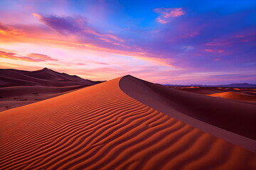 Fototapeta na wymiar The majestic FZ Desert- where tranquil solitude meets sublime beauty