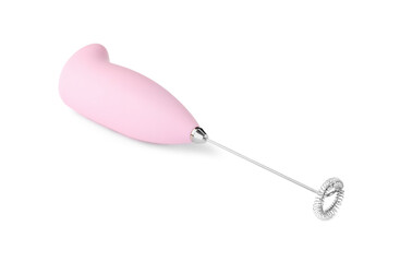 One milk frother wand isolated on white