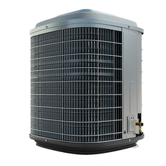 Air conditioner condenser coil, transparent background, isolated image, generative AI