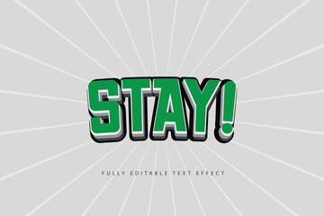 Fully editable vector text effect design