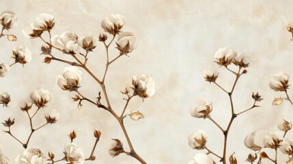 cotton background generative ai