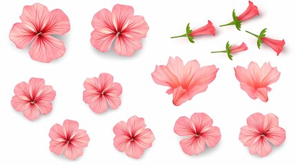 Obraz premium flowers isolated on white