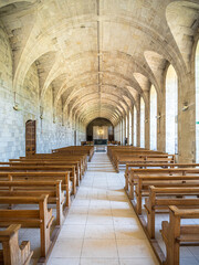 The refactory of a medieval abby in Normandy