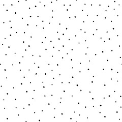 Vector Seamless Background with Speckle Dots. Polka Dot Pattern. Grit Granules Texture. Random Doodle Hand Drawn Freckles