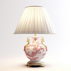 3d rendered table lamp made with generative AI