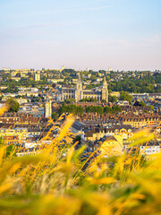 Panorama of Evreux city in Normandy