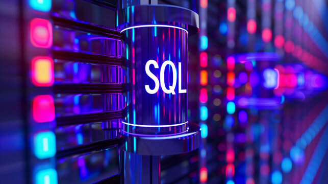 SQL data bank. AI generated