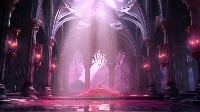 Twitch Streamer Background of a Fantasy Hall