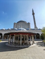 A view from the Mihrimah Sultan Mosque fountain