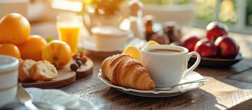 A morning refreshment consisting of breakfast and a coffee break.