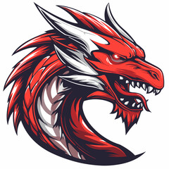 Dragon esport vector logotype, icon, dinosaur, logo, sticker, symbol, emblem