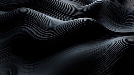 a dark-colored wavy-shaped fractal design, elegantly stretching across the desktop wallpaper, creating a mesmerizing visual experience.