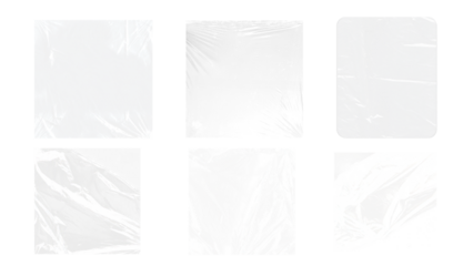 6 Plastic textures with transparent background