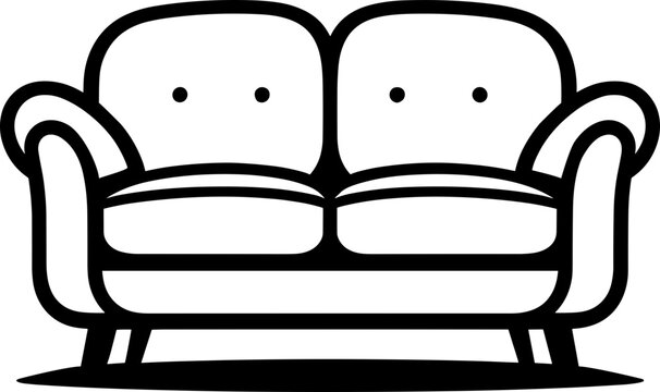 recommend clip art: Loveseat