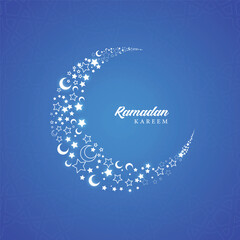 Flat Ramadan Kareem Arabic design 