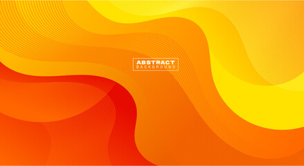 Elegant wave orange and yellow background