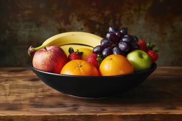 Naklejka na ściany i meble professional advertisement photo of assorted fruits in a bowl
