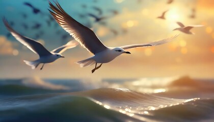 Flying birds - Powered by Adobe