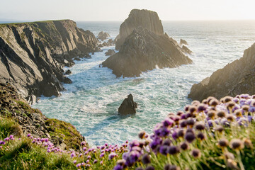 Scheildren, most iconic and photographed landscape at Malin Head, Ireland's northernmost point,...