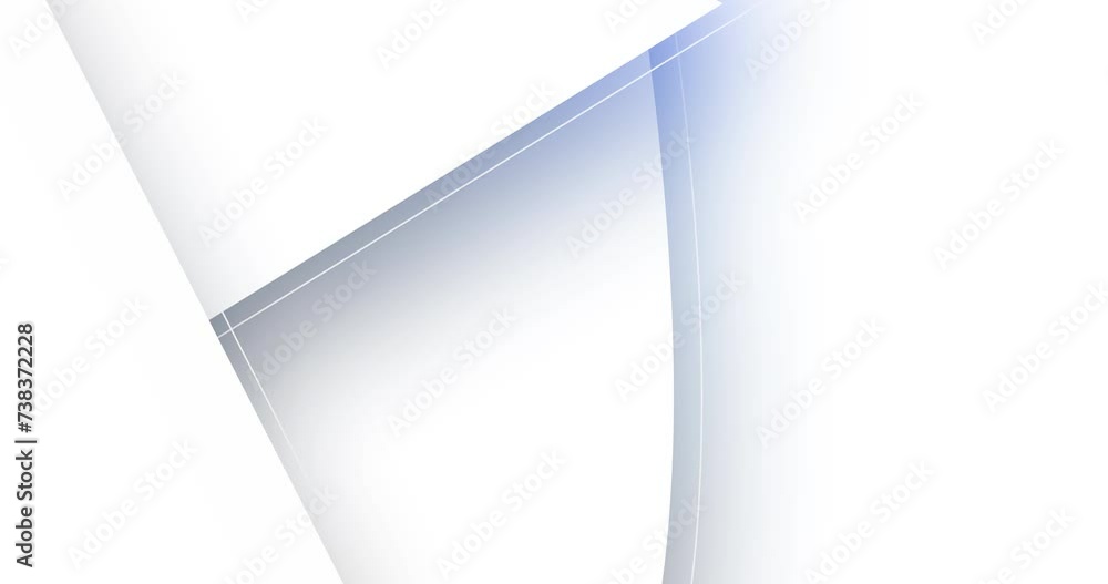 Aufkleber white corporate abstract background of looping animated. grey silver smooth flowing waves with curve